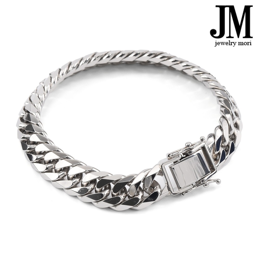 プラチナ850 喜平ブレスレット Pt850 6面カットダブル 100g 21cm