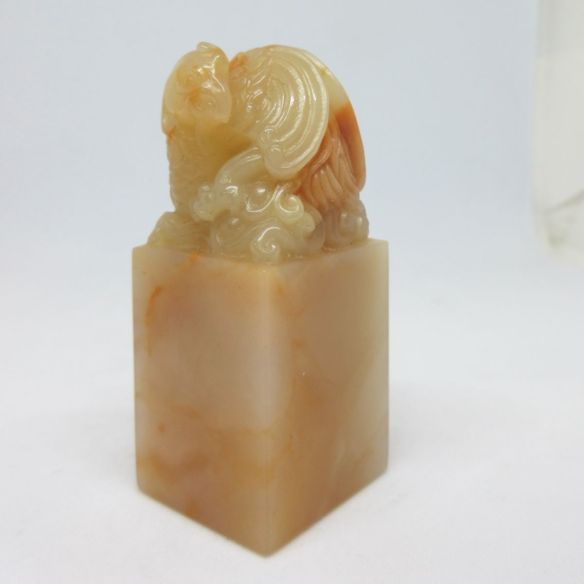 ラオス石 逸品印材№7 (2.4cm × 2.4cm × 3.1cm)｜書道用品の半紙や筆