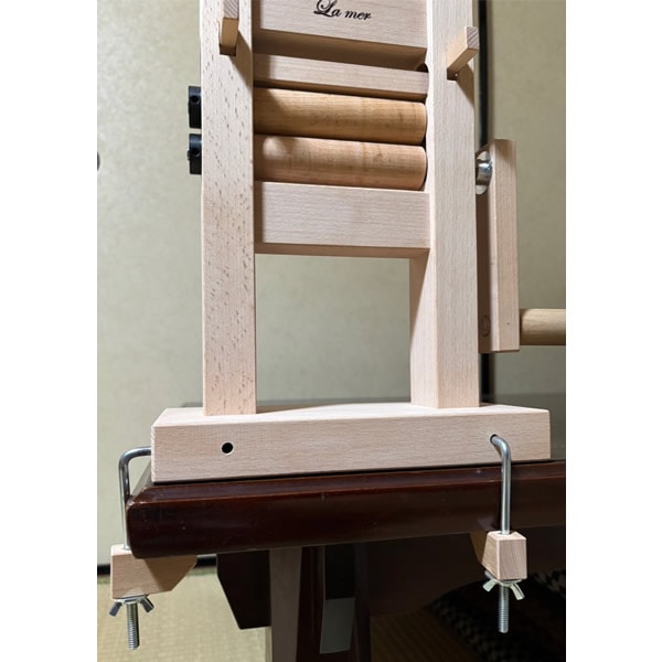 ラ・メール綿繰り機（コットン種取り機）手動＜紡ぎ 綿 ラ・メール