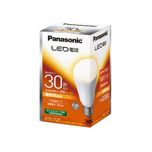 LDA4L-H/E/W || LED電球 Panasonic 電球30形相当/下方向タイプ 電球色