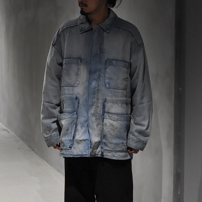 anc-sh42-a) / ANCELLM (アンセルム) / AGING DENIM SHIRT JACKET