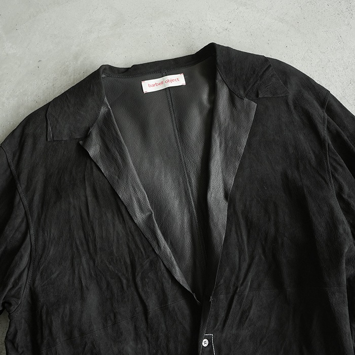 bo-05a01) barbell object(バーベルオブジェクト) /leather 3b sh