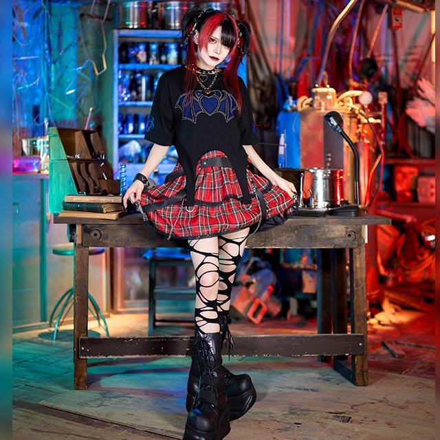 ダメージパンクタイツ【BLACK】 /リッスンセレクト｜LISTEN FLAVOR