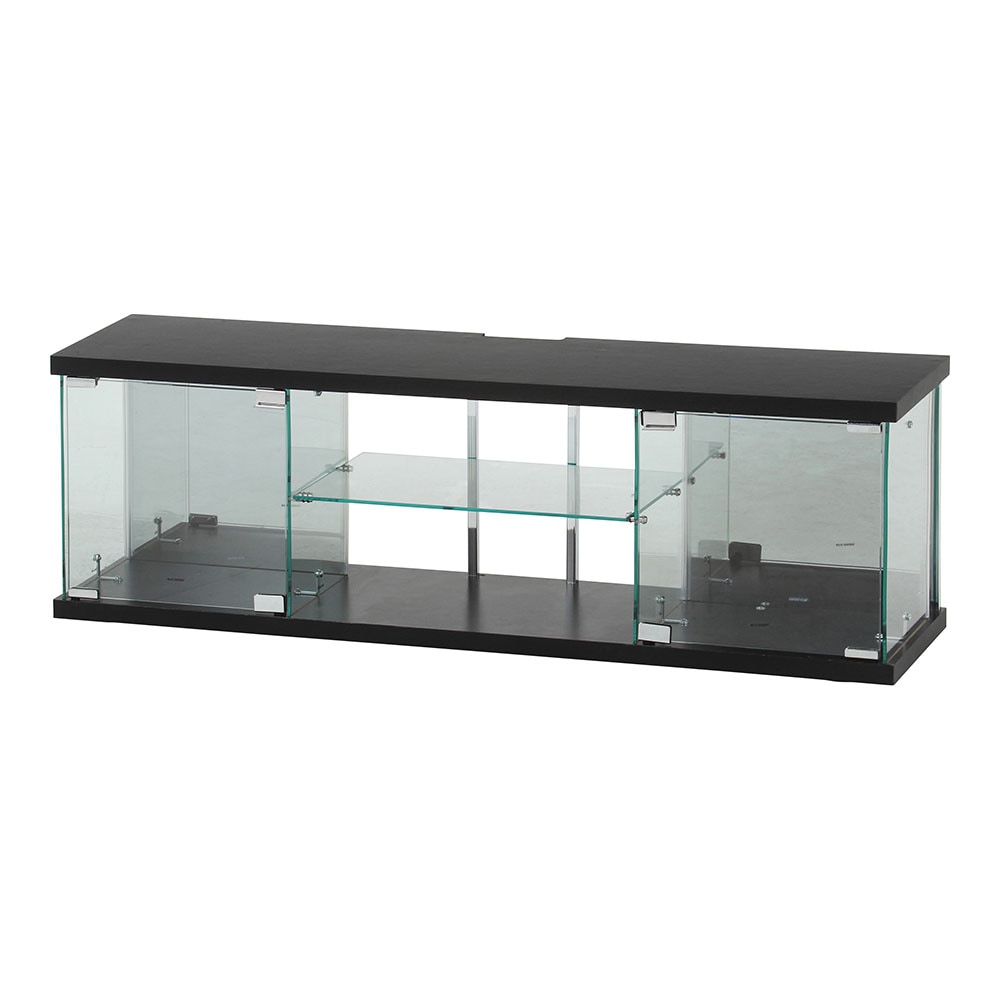 ガラスコレクションTVボード キャスター付き ディスプレイケース