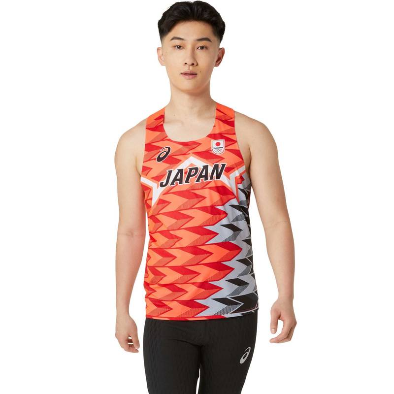 アシックス 陸上日本代表オーセンティックシングレット サンライズ
