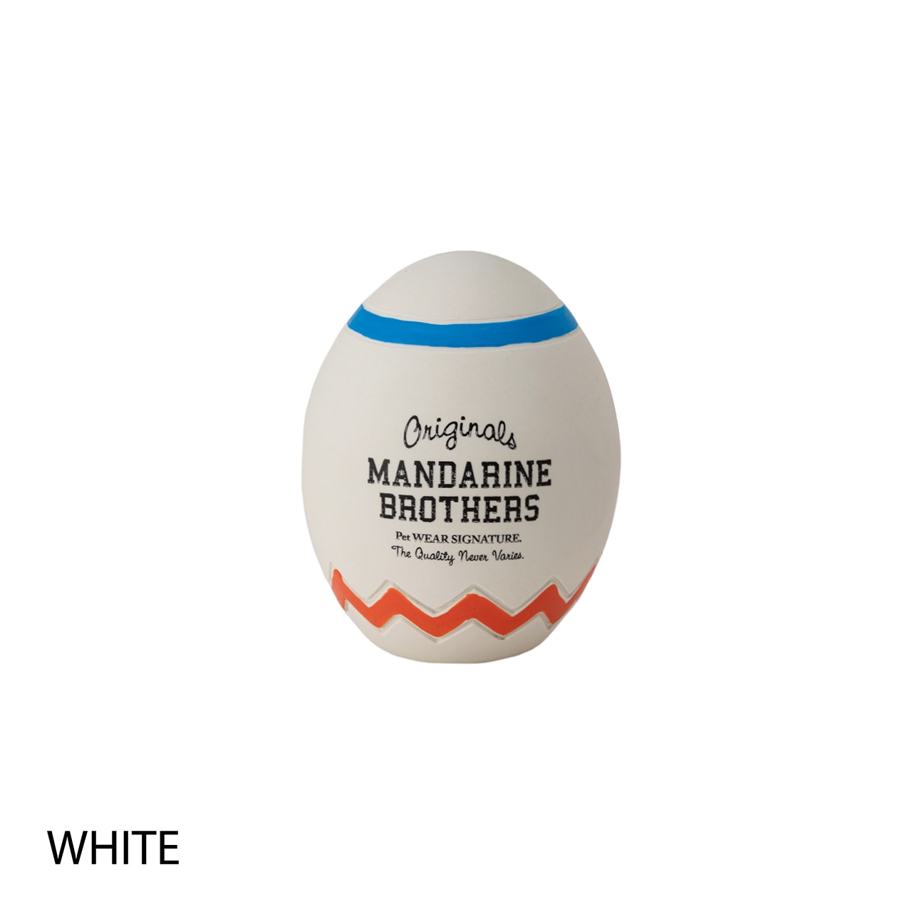 LATEX ZIGZAG EGG TOY | TOY | 犬服 MANDARINE BROTHERS マンダリン