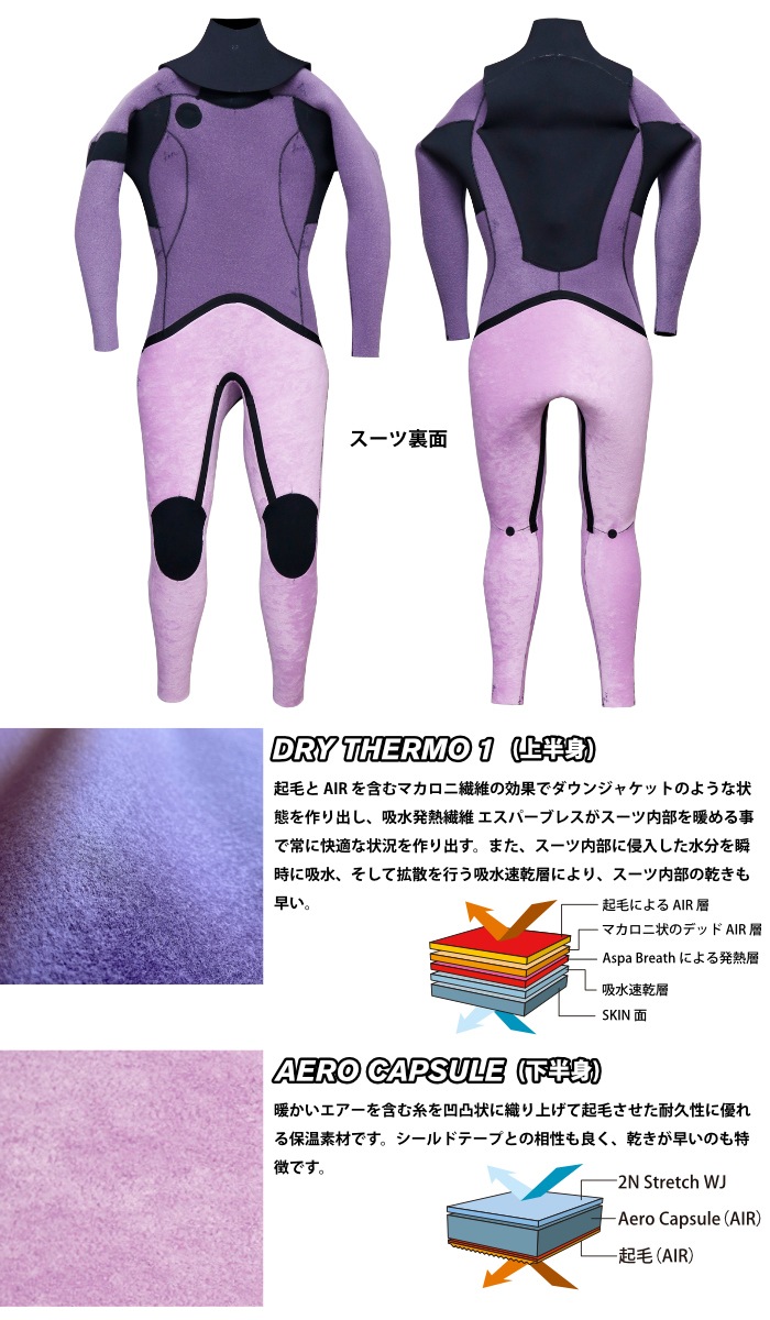 サーフィン ウェットスーツ セミドライ RINCON リンコン レディース