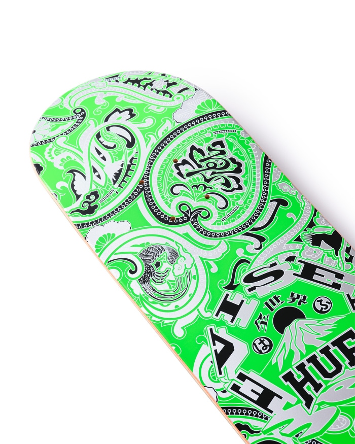スケボー デッキ スケートボード 8．08．25 HUF x EVISEN PAISLEY
