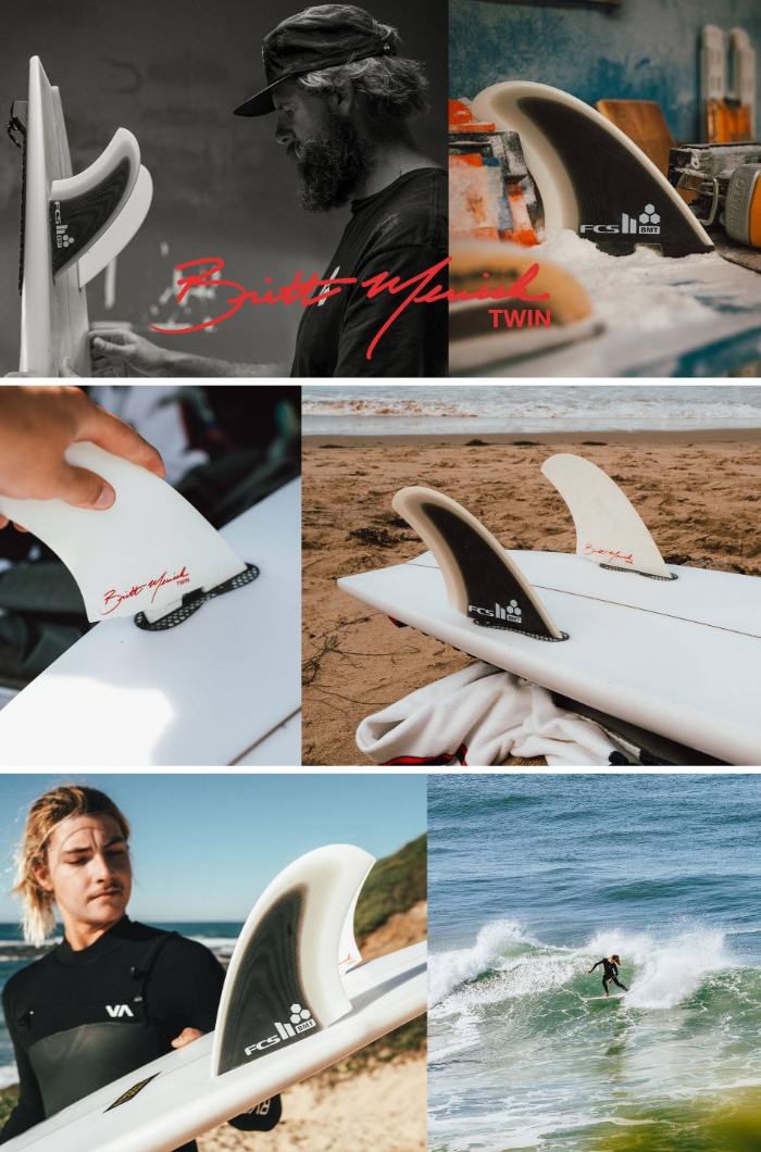 FCS2 FCS fin ツインフィン bm ブリットメリック twin am FCS II BRITT MERRICK TWIN FIN SET - FCS JAPAN
