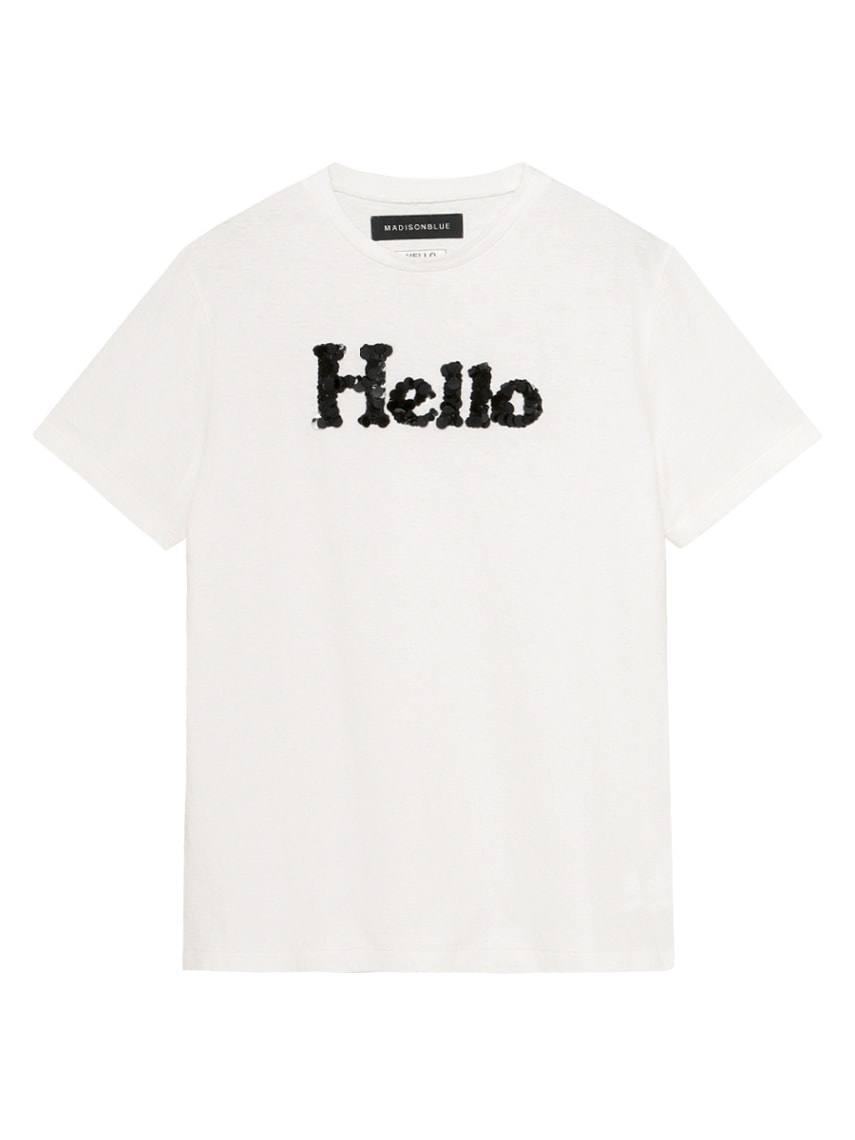 HELLO TEE SPANGLE | CUT&SEWN | MADISONBLUE