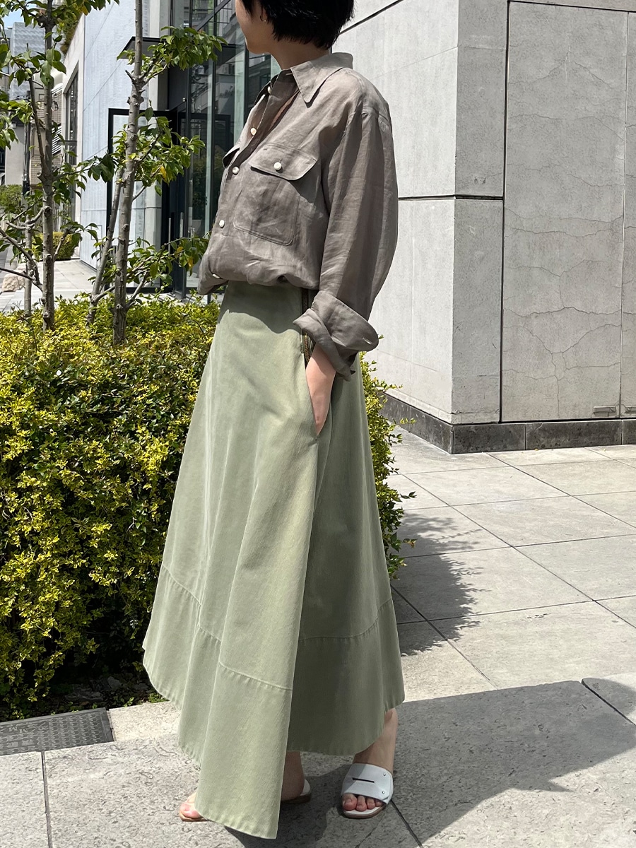 MI-MOLLET FLARE BACK SATIN SK | SKIRT | MADISONBLUE