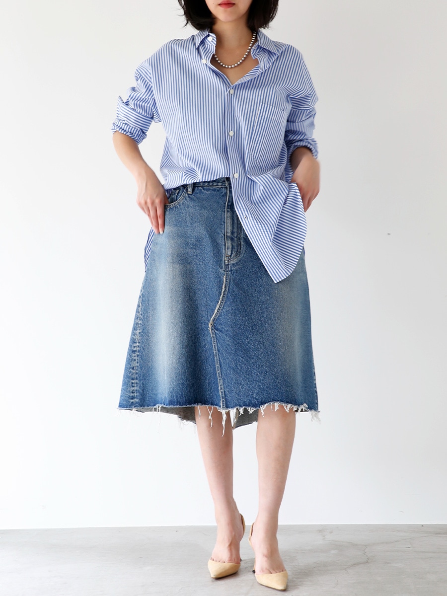5POCKET REMAKE A-LINE SK DENIM | UNISEX | MADISONBLUE