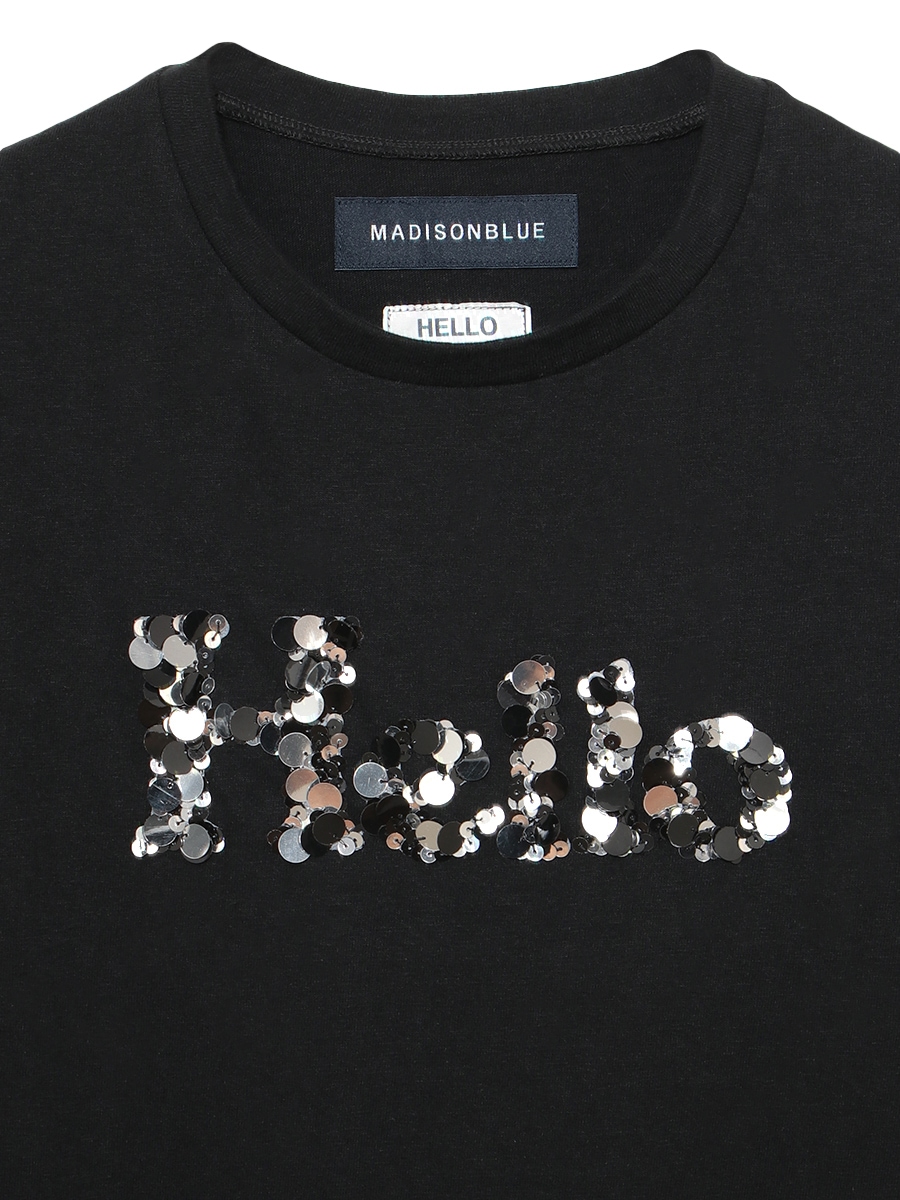 HELLO TEE SPANGLE | CUT&SEWN | MADISONBLUE