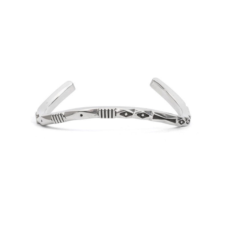 125mm ジェニファーカーティス スクエア ウェイブバングル｜マライカ