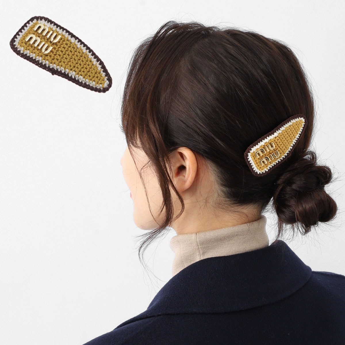 miu miu ミュウミュウ ヘアクリップ/バレッタ【返品交換不可