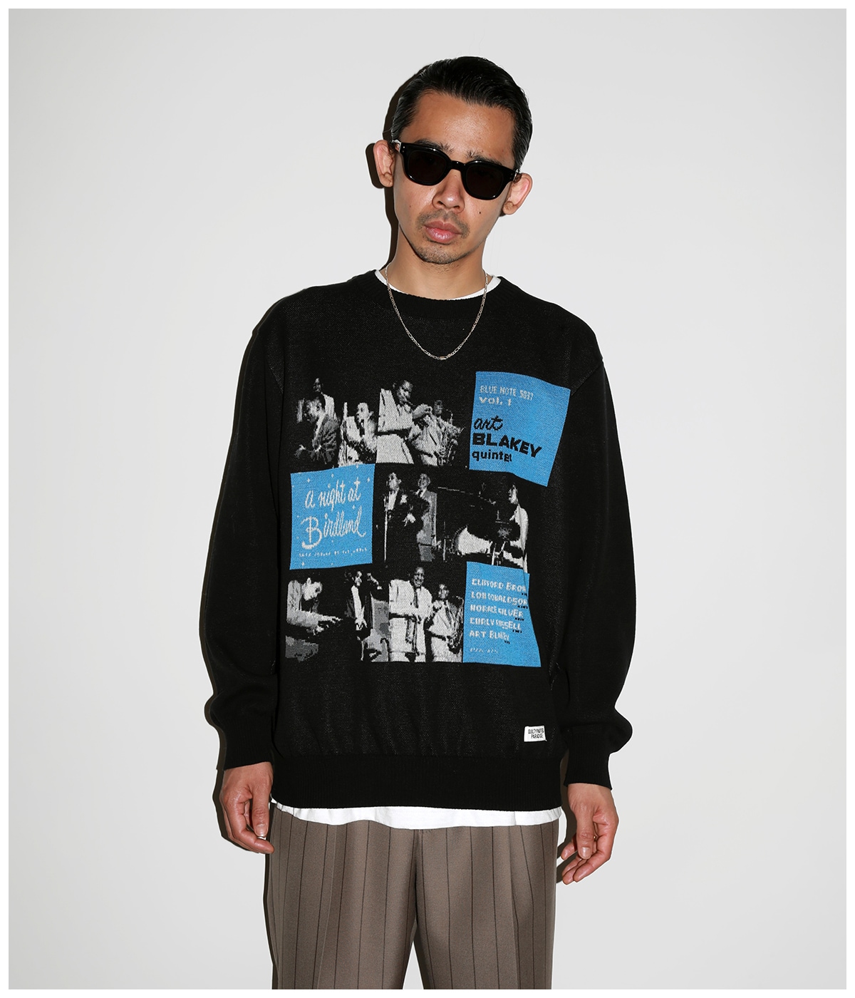 BLUE NOTE / JACQUARD SWEATER (TYPE-1)【ONE】｜WACKO MARIA｜MELTING