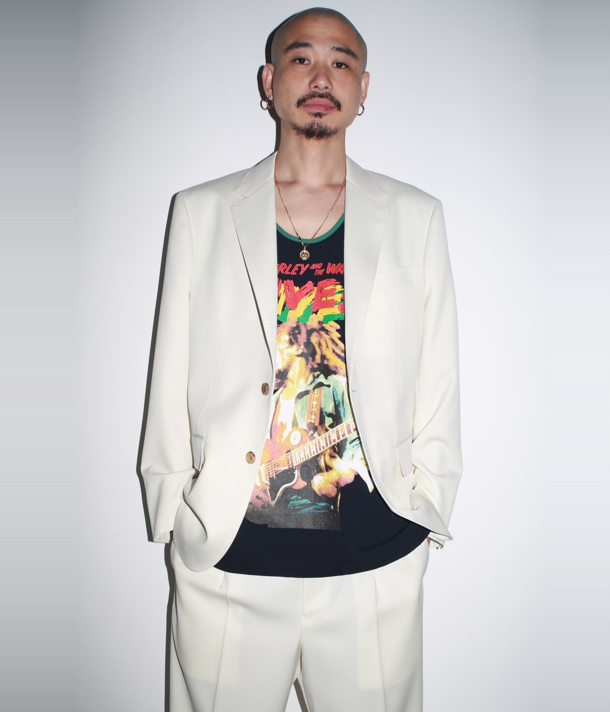 BOB MARLEY / TANK TOP【BLACK-GREEN】｜WACKO MARIA｜MELTING POT
