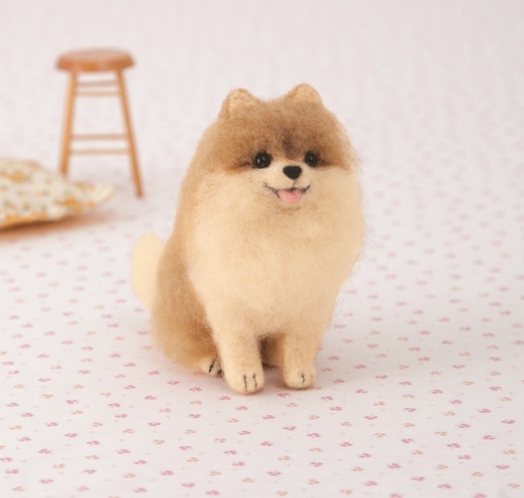 羊毛フェルトキット アクレーヌでつくる ポメラニアン【犬】【日本製
