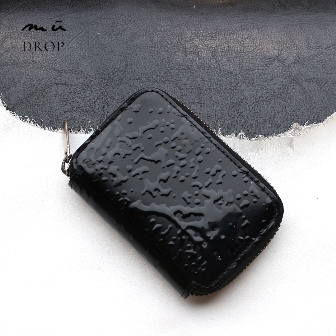 最新作ご予約開始【mu】本革 Rファスナー コンパクト財布 【DROP】［mu