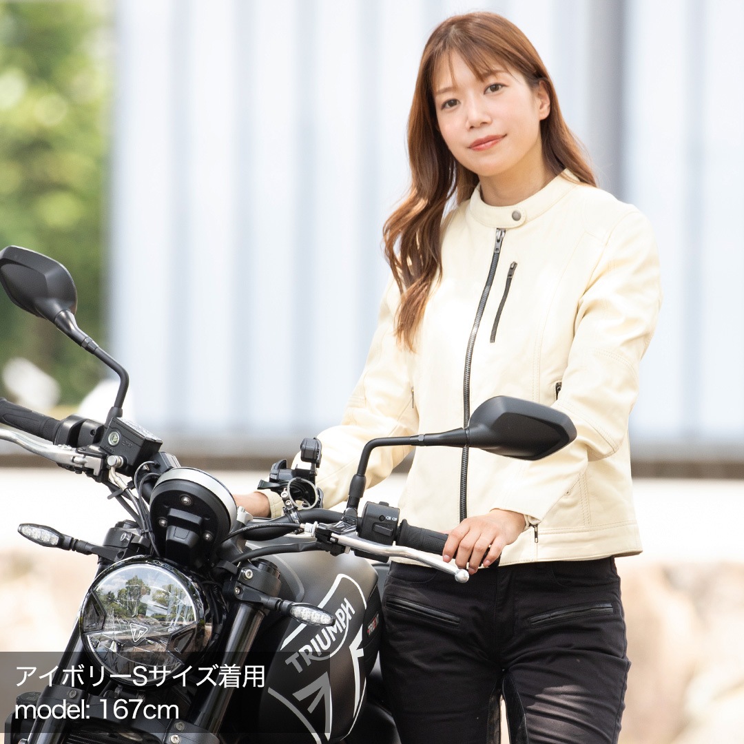 バイク レディースレザージャケット[FR20SJ-9] ウェア,レディース