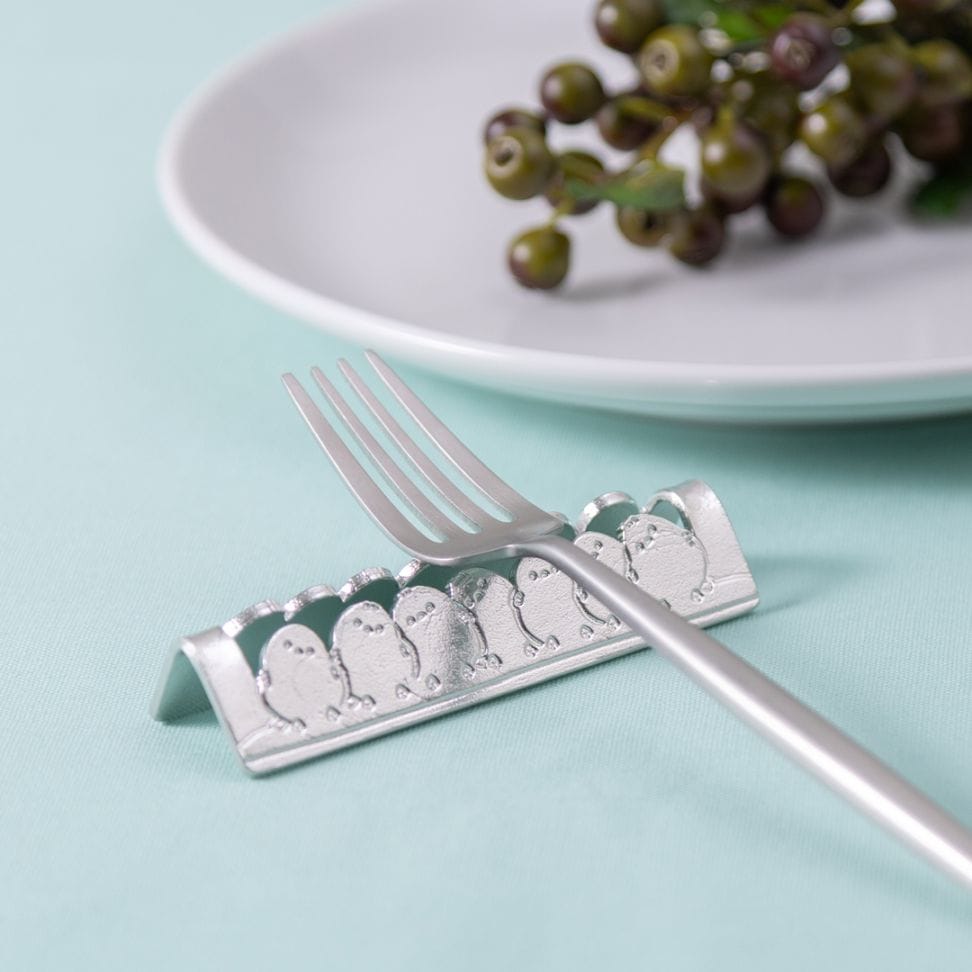 カトラリーレスト - シマエナガ｜錫製雑貨・酒器の通販は能作