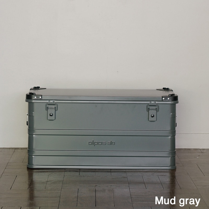 ALPOS ALUMINUM CONTAINER / with Stacking Corner - L (92L) COLORED
