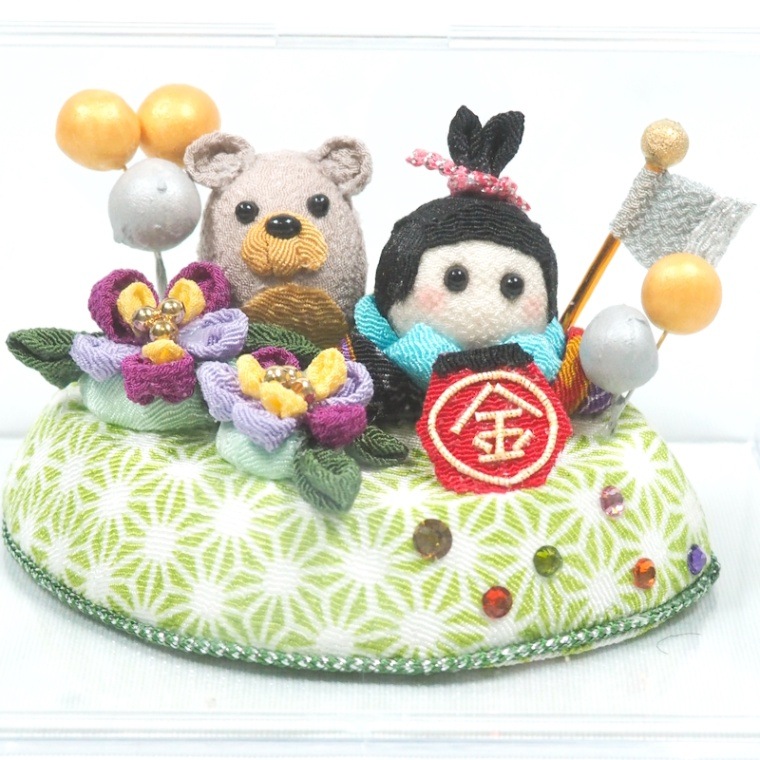 ちりめん細工（金太郎）ケース付き by 手まり |「障がい者福祉」を買物