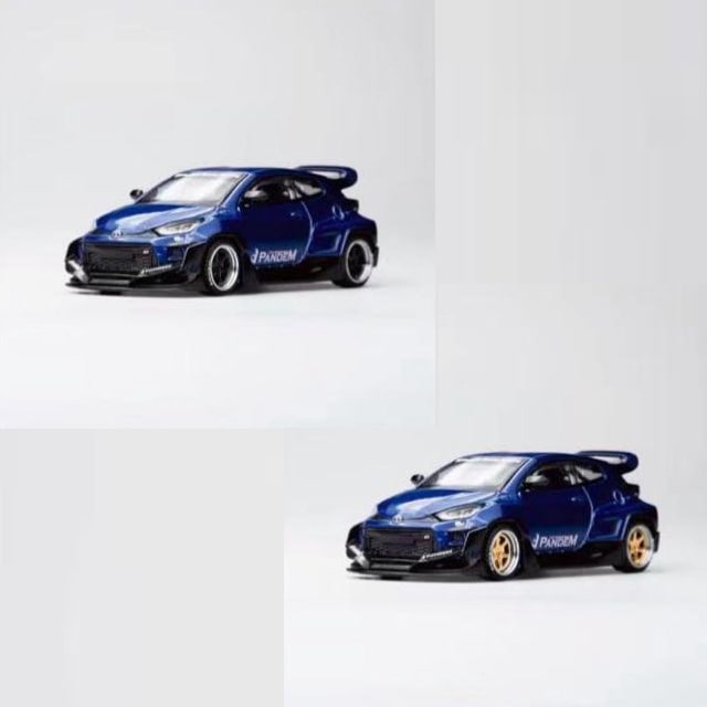 POP RACE x Enigma 1/64 PANDEM GR-YARIS METALLIC BLUE | Toyota