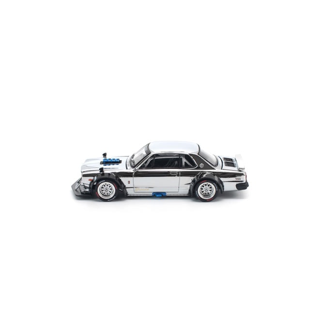 1/64 SKYLINE GT-R V8 DRIFT (HAKOSUKA) SILVER CHROME スカイライン