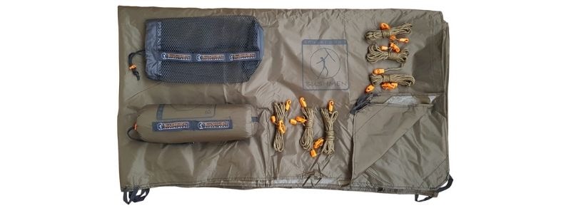 ULTRALIGHT – Tarp 3x3 / dark olive | BRAND,BUSHMEN Travel Gear