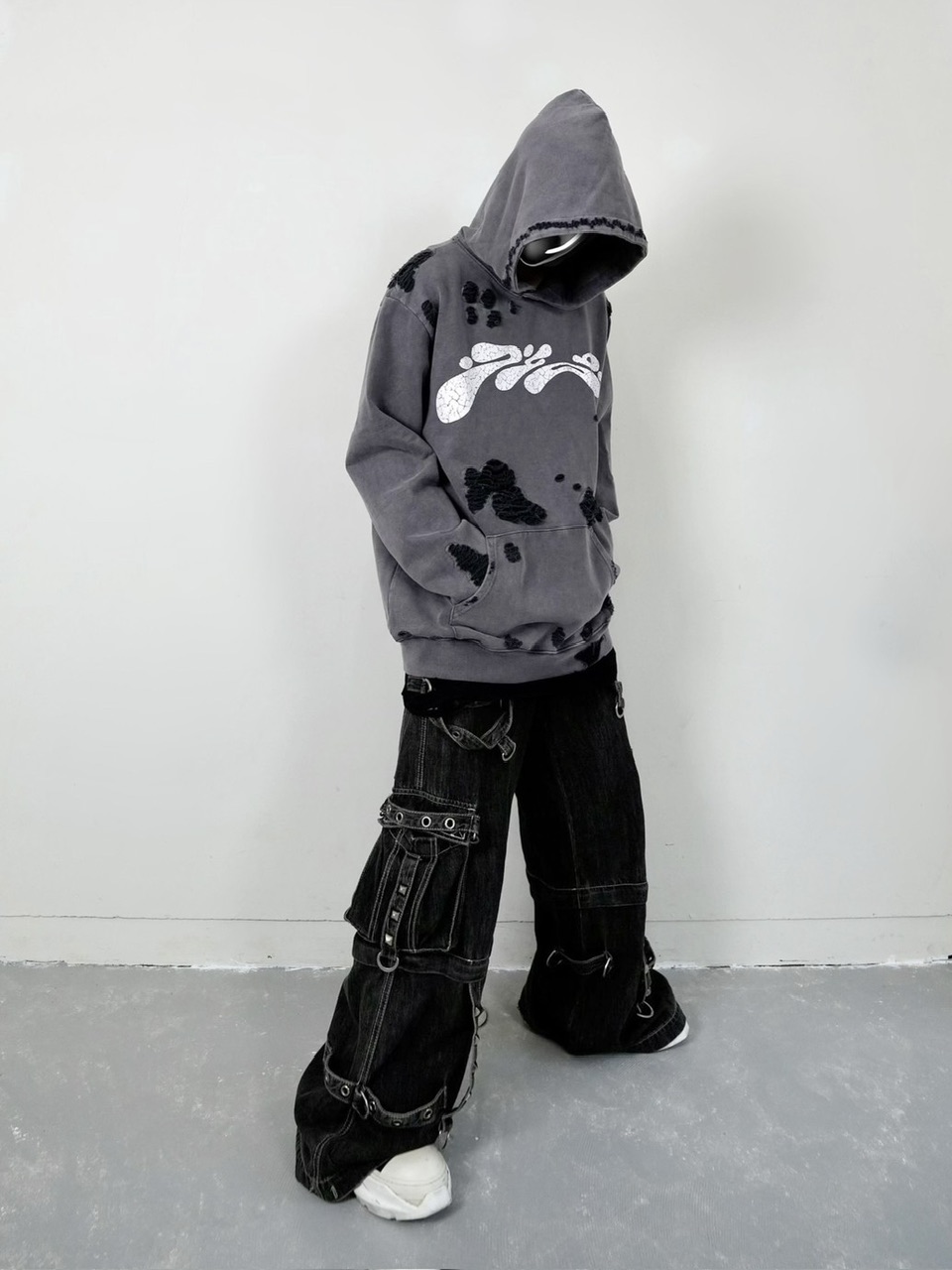 DIG YOUR OWN GRAVE】deterioration hoody (3color) | OUR BRAND,DIG