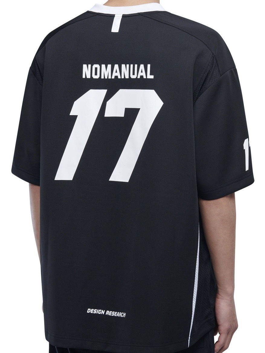 NOMANUAL】17 MESH BLOCK FOOTBALL JERSEY | OUR BRAND,NOMANUAL