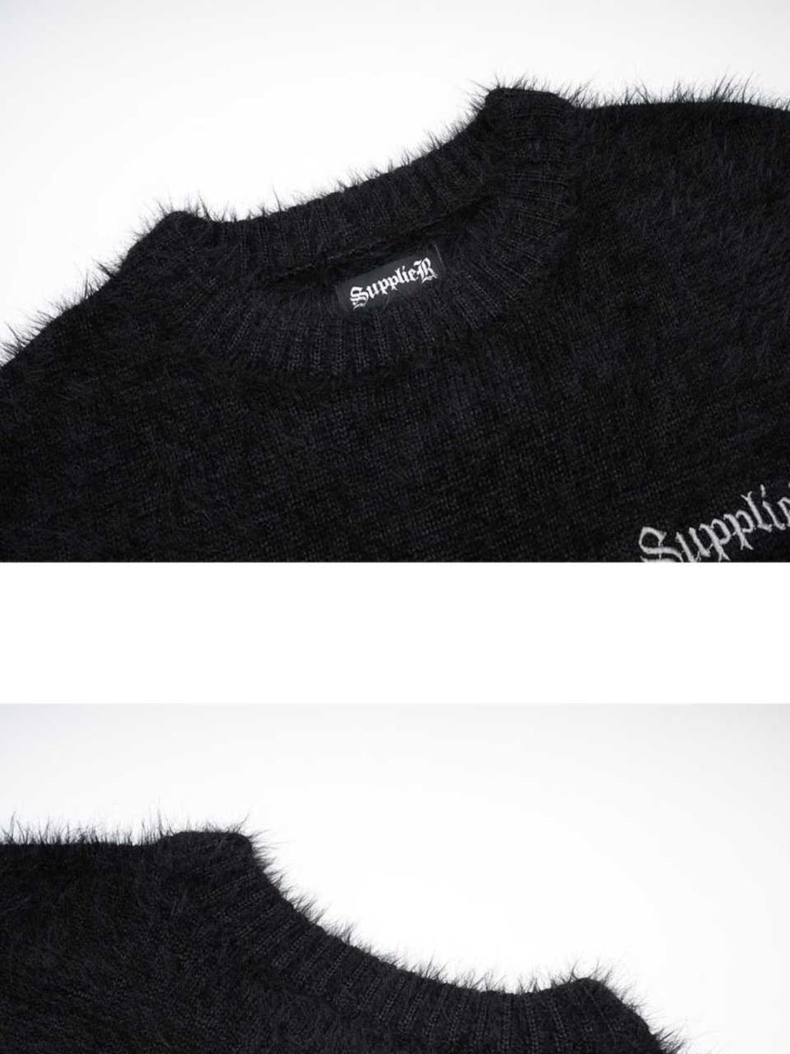 SUPPLIER】Cross Shaggy Knit / 【サプライヤー】クロスロゴシャギー