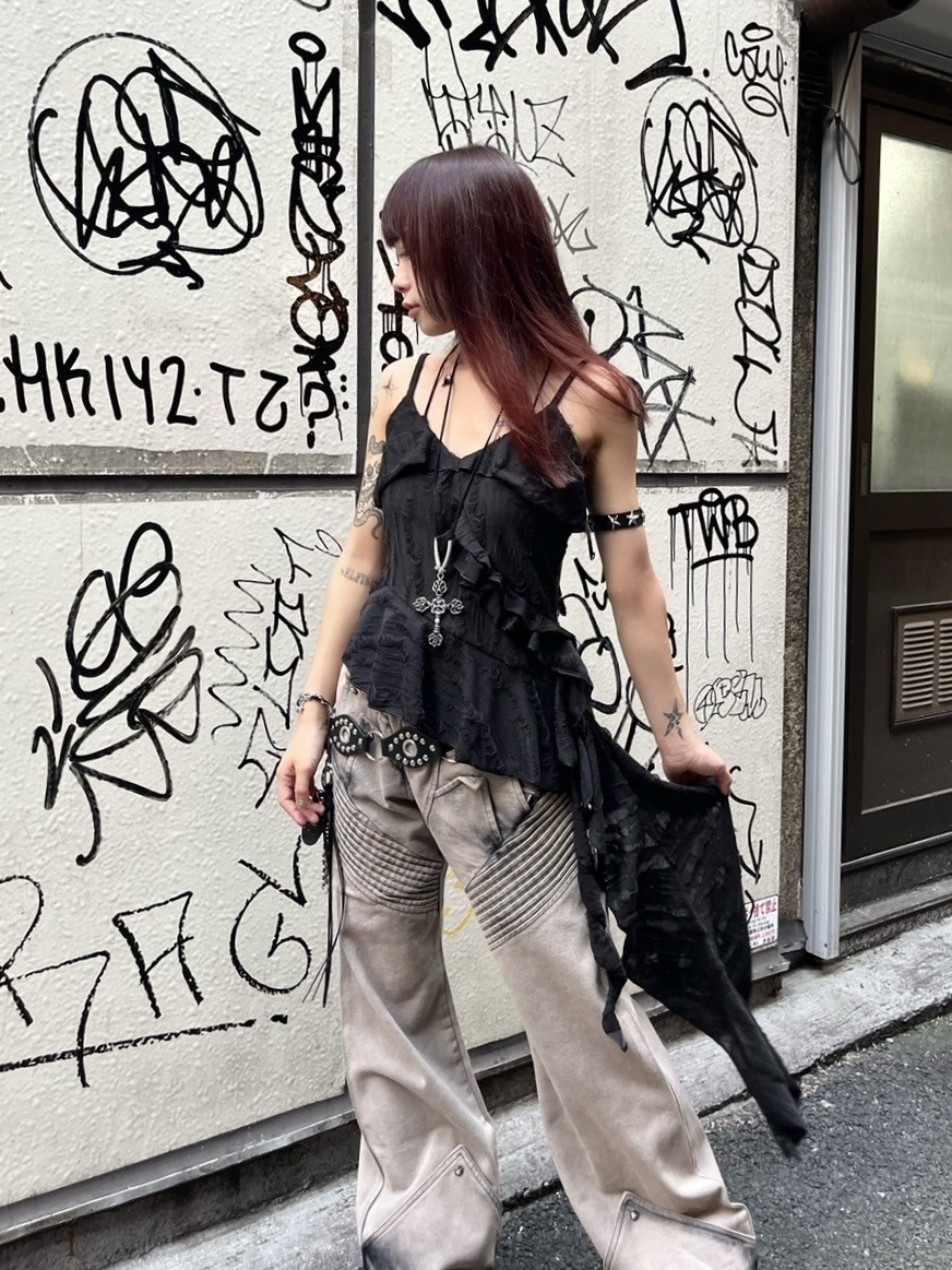 受注制【Never mind the XU】studs western belt | OUR BRAND,Never