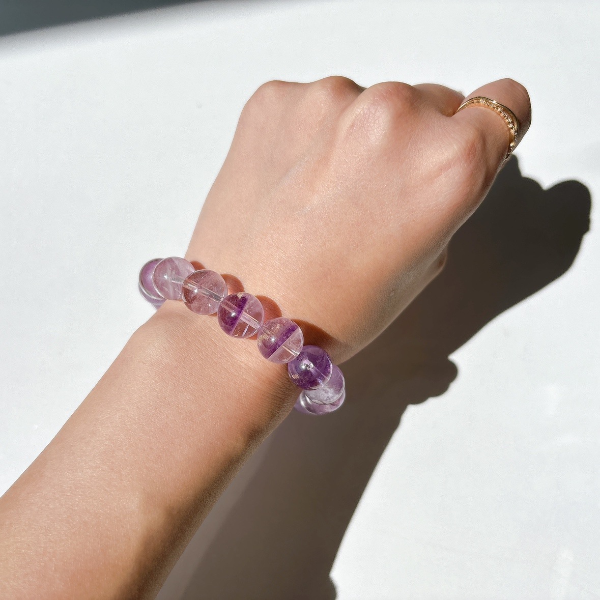 アメジストエレスチャル ファントムクォーツ ブレスレット
