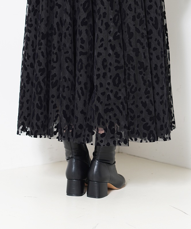 レオパードチュールスカート | SKIRT,フレアスカート | ROOM903 online