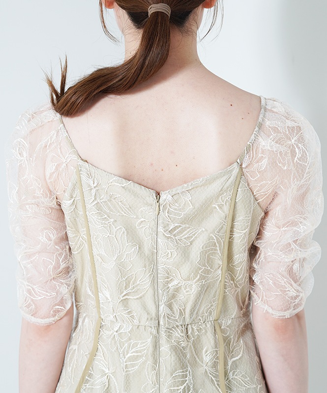 wave piping frare dress | DRESS,DRESS | ROOM903 online