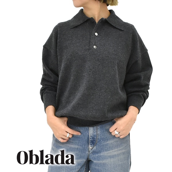 25FW】Oblada オブラダ HENRY POLO KNIT ヘンリー ポロ ニット