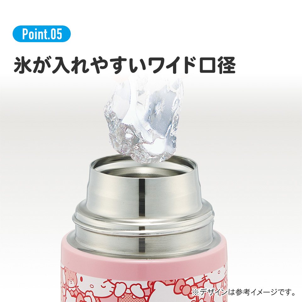 超軽量ダイレクトステンレスボトル 580ml ハローキティ うしろうしろ