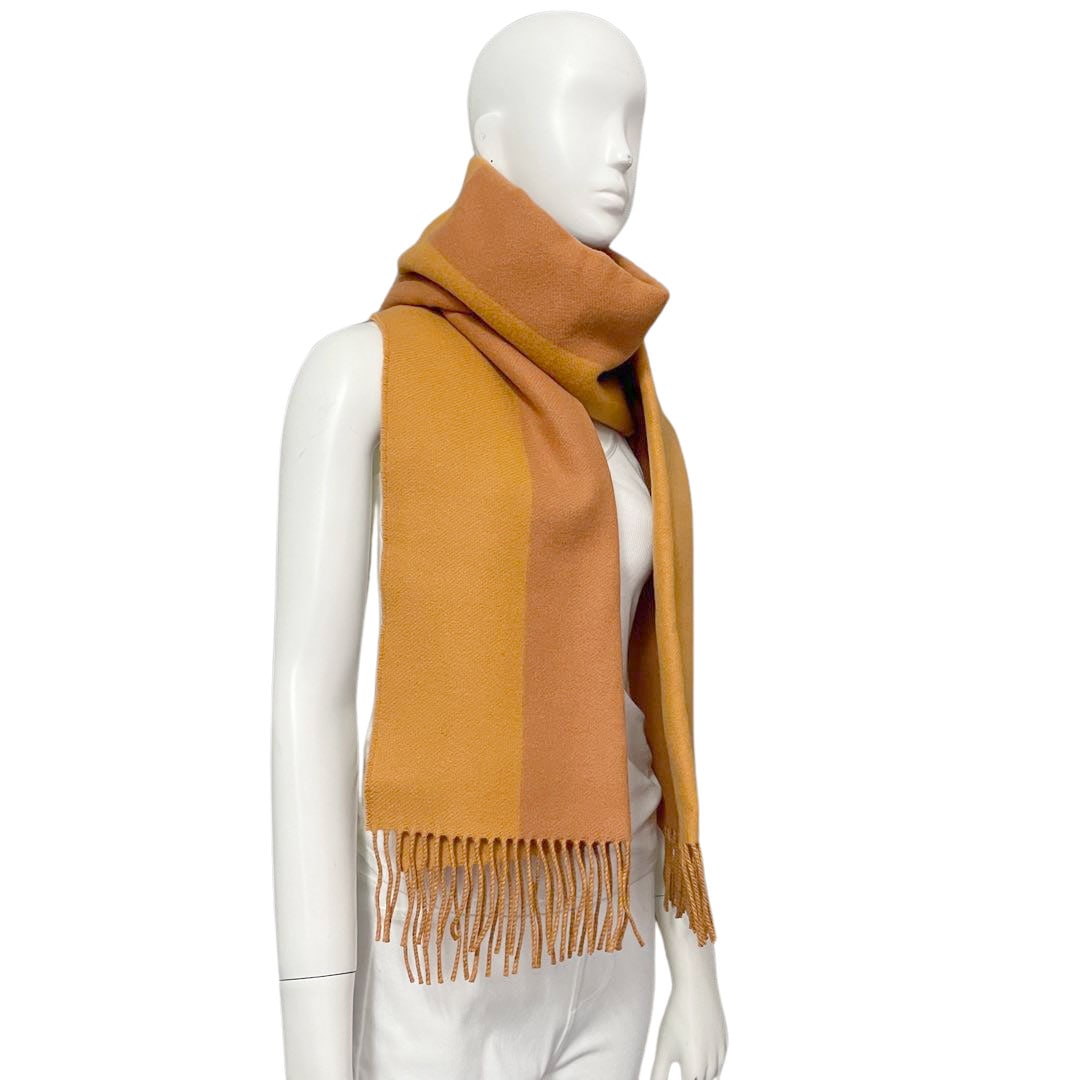 Taro ダブルフェイスカシミヤマフラーHERMES エルメスリバーシブル