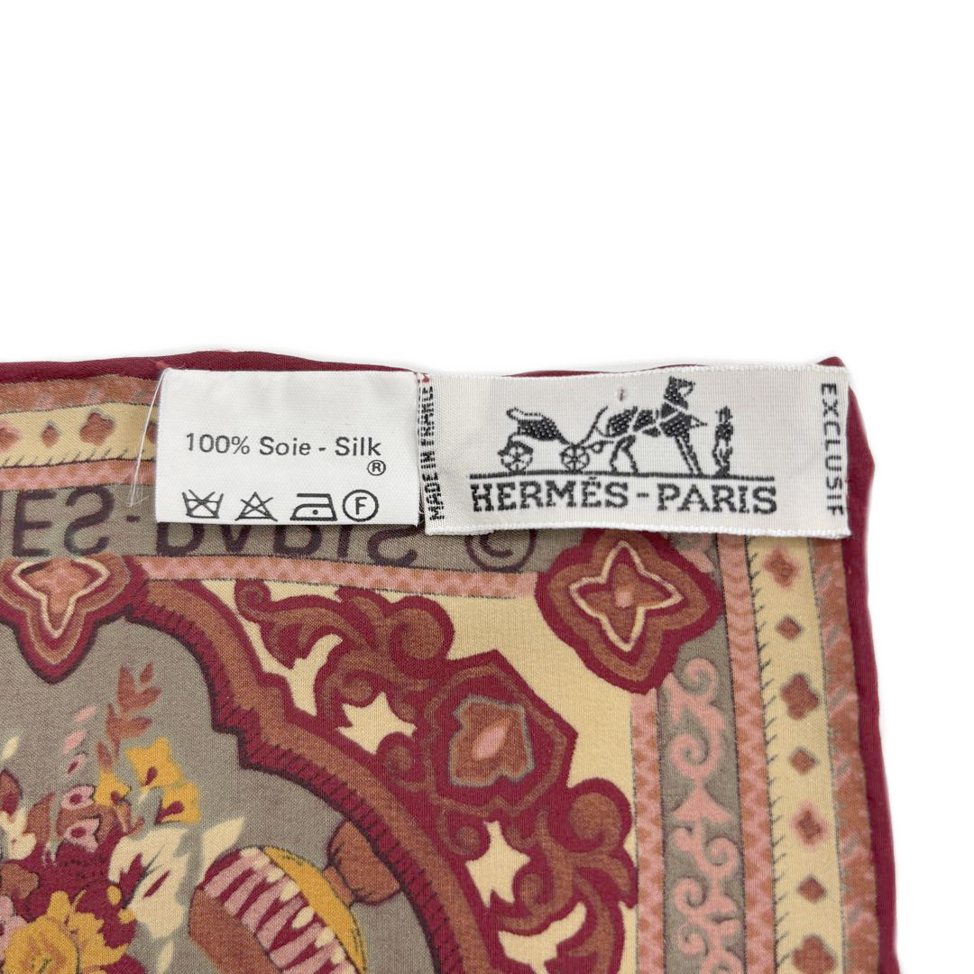 HERMES エルメス ヴィンテージ 大判スカーフ カレ140 『インド宮殿柄