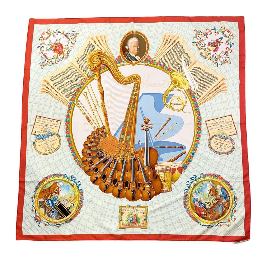 HERMES エルメス スカーフ カレ90 『 Wolfgang Amadeus Mozart