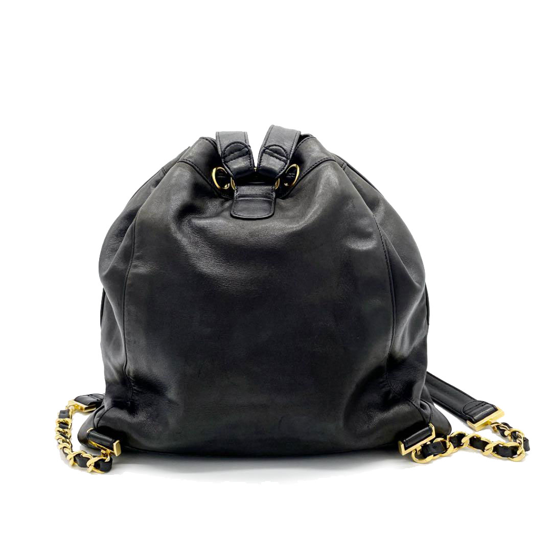 CHANEL シャネル リュックサック バックパック 巾着型 ターンロック