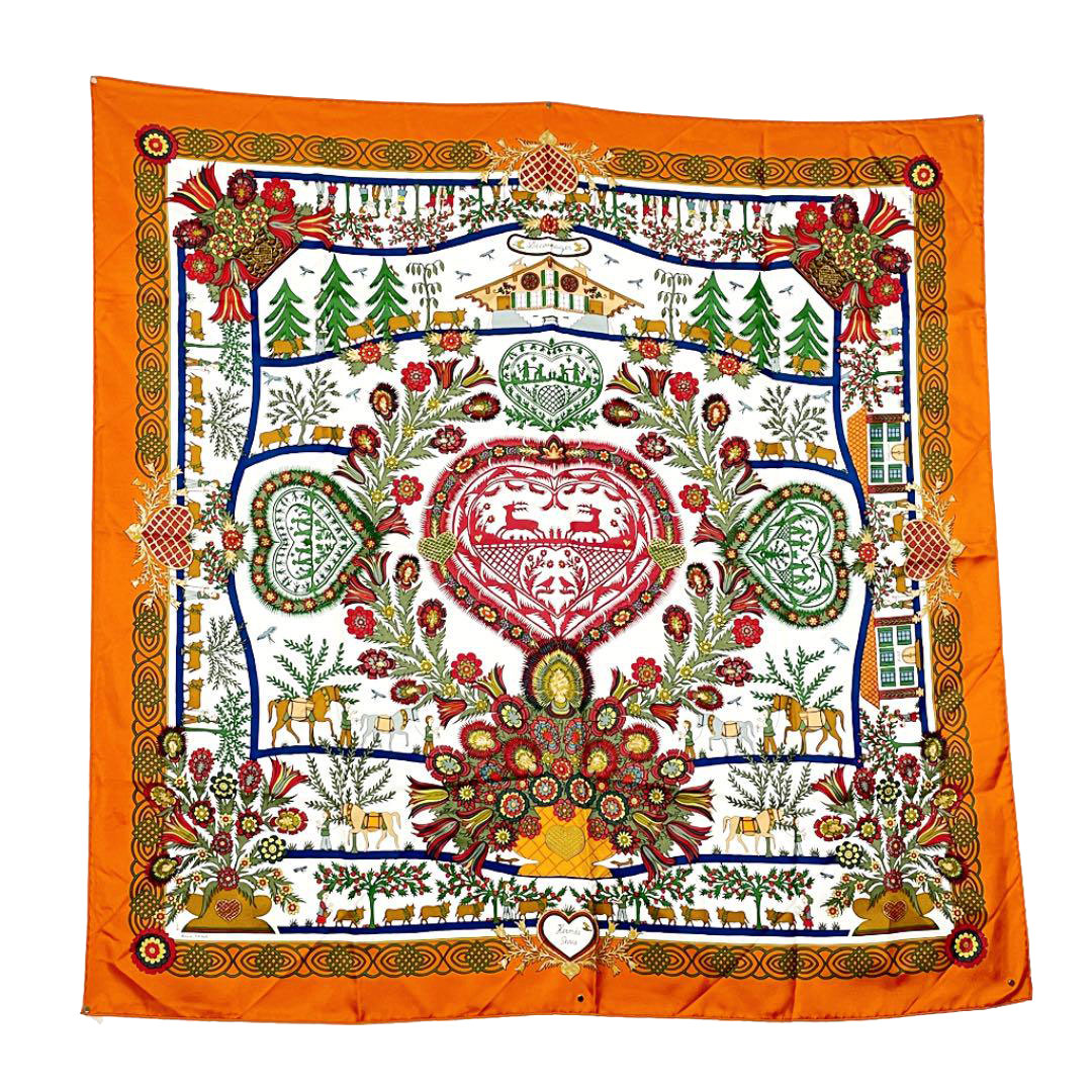 HERMES シルクスカーフアルメニアの楽園90cm 【公式通販】
