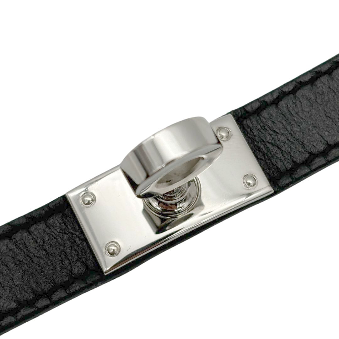 HERMES エルメス レザー ブレスレット ケリー ドゥブルトゥール