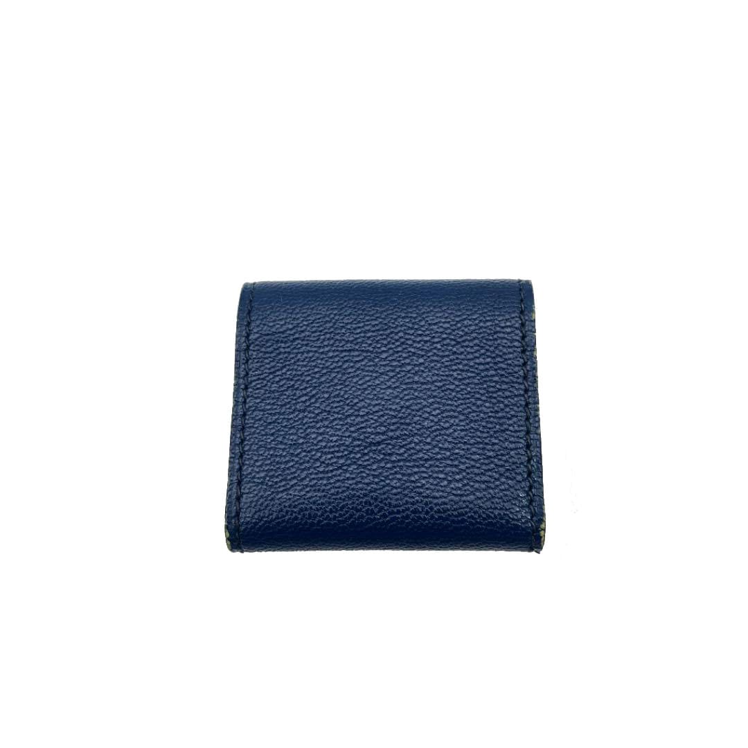 HERMES エルメス 付箋・ポストイットケース レザー ネイビー 〇R刻印