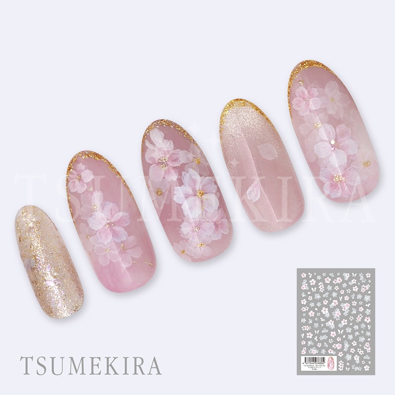 ツメキラ ネイルシール NN-HIR-001 平山愛 プロデュース 淡雪桜
