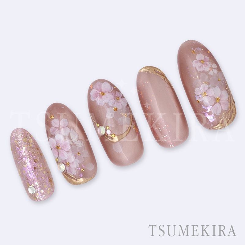 ツメキラ ネイルシール NN-HIR-001 平山愛 プロデュース 淡雪桜