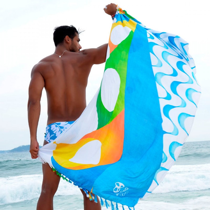 ブラジル国旗柄バンデイラ【ブラジルカンガ】パレオ｜すべての商品の