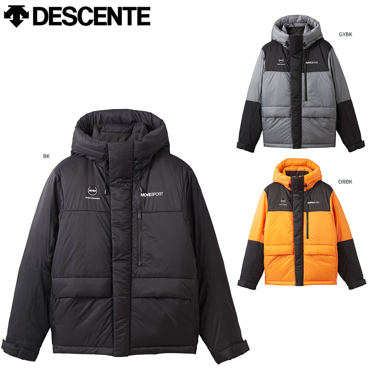DESCENTE DMMWJC44 ナイロン ダウンジャケット トップス マルチトレ